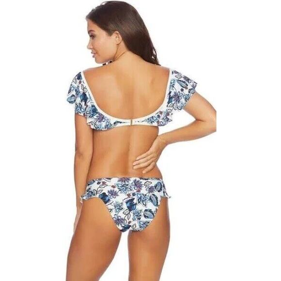 NWT ELLA‎ MOSS Folktale Floral Ruffle Leg Boho Bikini Bottom Women's Size M - Picture 5 of 9